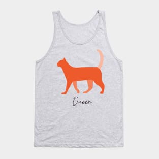 Minimalist Cat Queen Tank Top